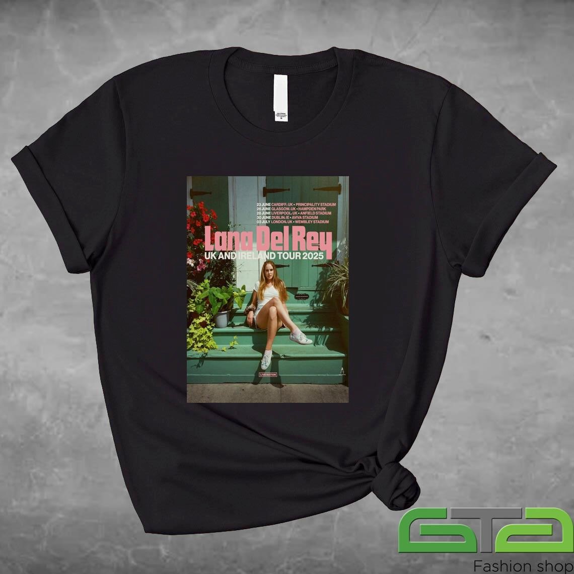 Official Lana Del Rey UK And Ireland Stadium Tour 2025 T-shirt