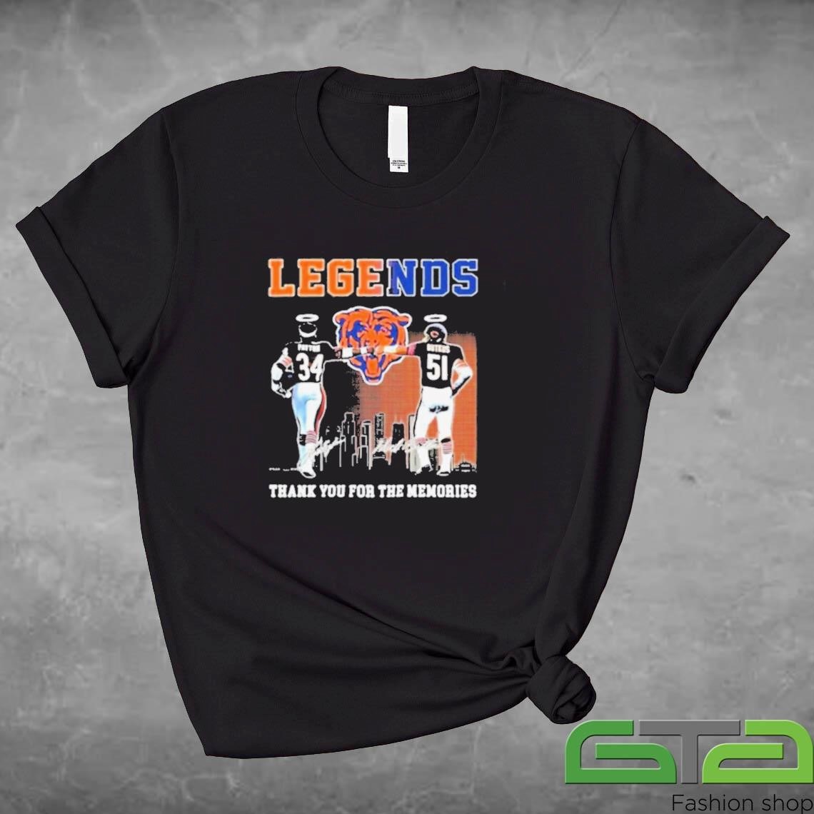 Official Legends Thank You For The Memories T-shirt