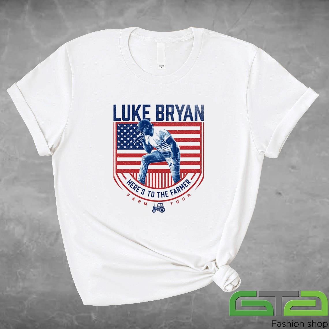 Official Luke Bryan Luke Bryan Here's To The Farmer Attractive T-shirt