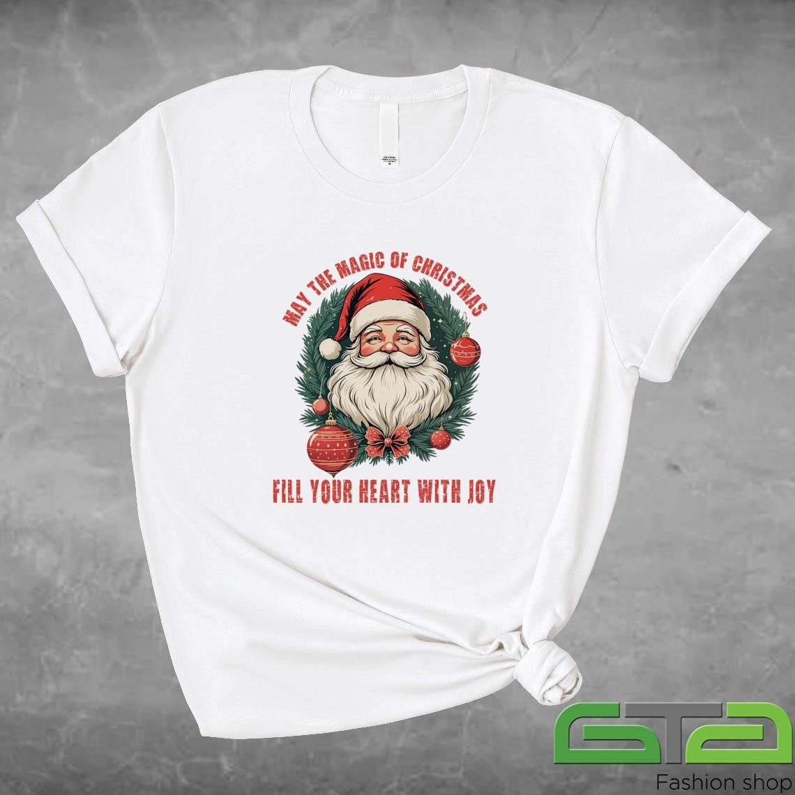 Official Magical Christmas Santa Wreath - Fill Your Heart with Joy Sweashirt