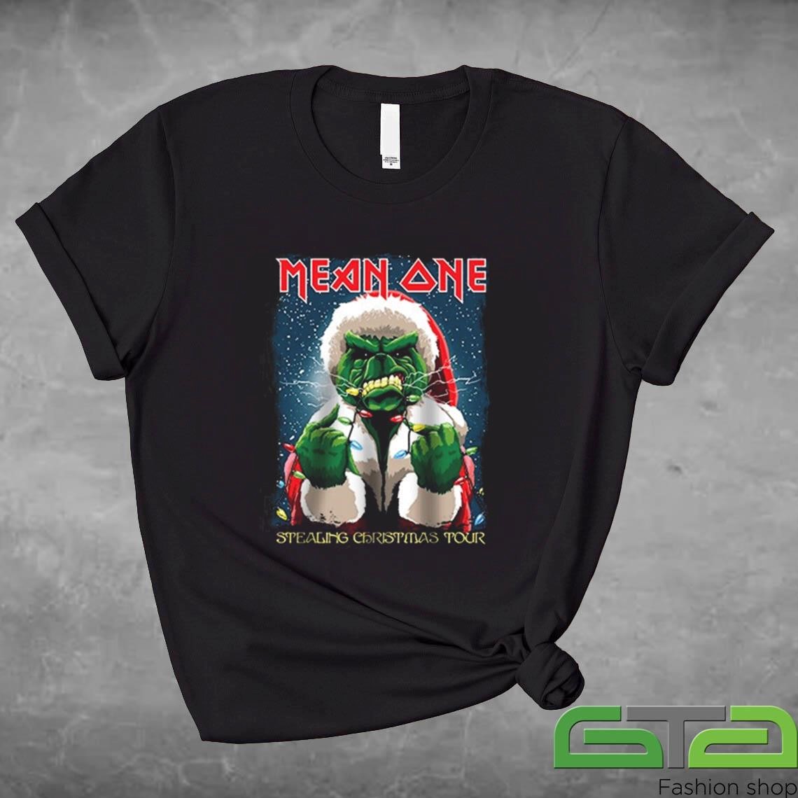 Official Mean One Stealing Christmas The Grinch Is On Tour T-shirt