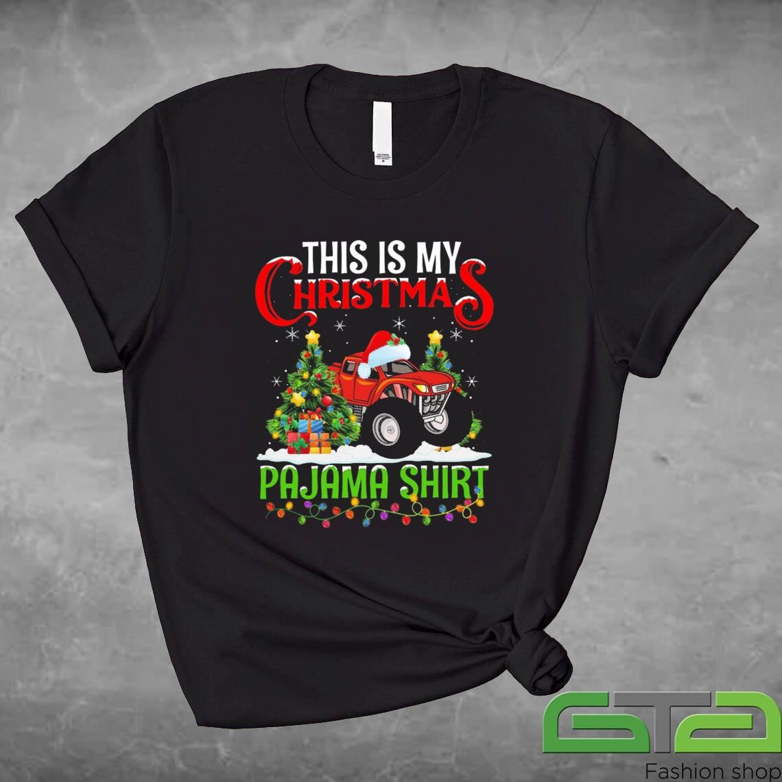 Official Monster Truck Xmas Lights This Is My Christmas Pajama Sweashirt