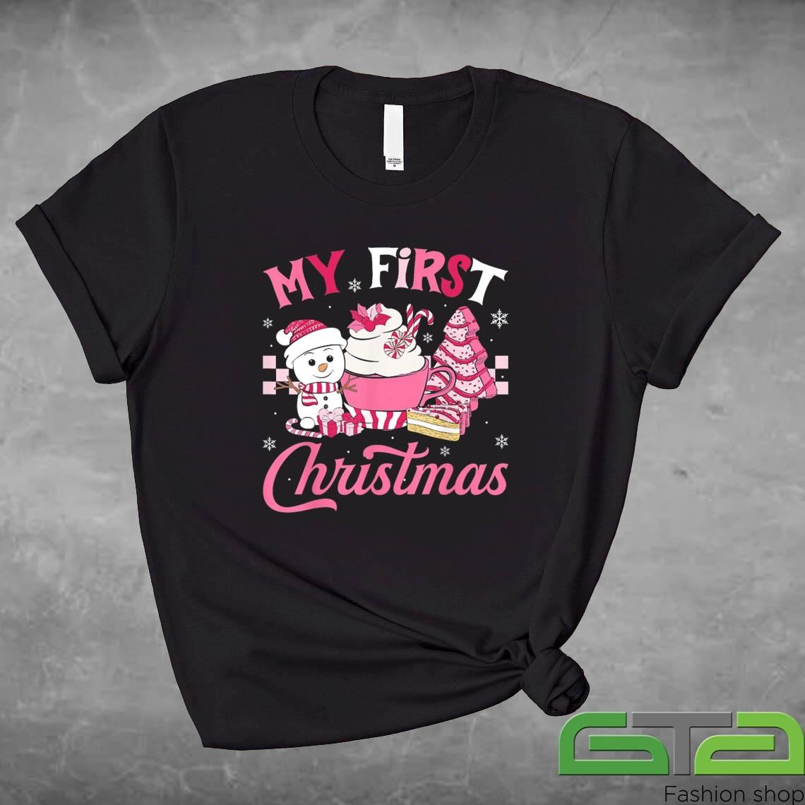 Official My First Christmas Tree Cake Ice Creams Snowman Xmas Party Sweashirt