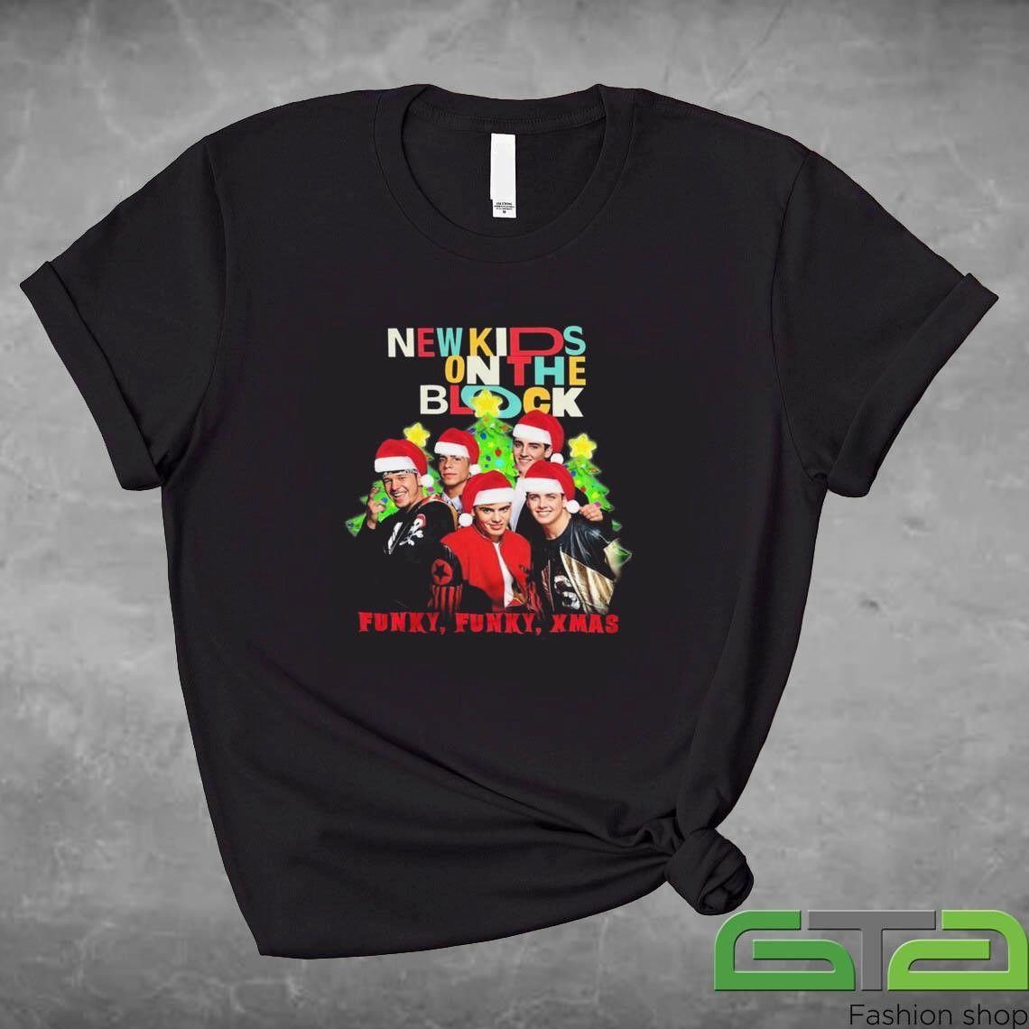 Official New Kids On The Block NKOTB Christmas Funky Funky Xmas 2024 T-shirt