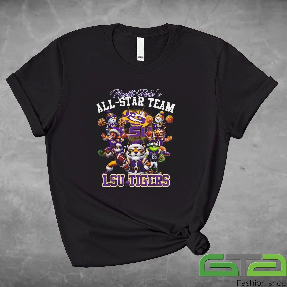 Official North Pole's All-Star Team LSU Tigers 2024 T-shirt