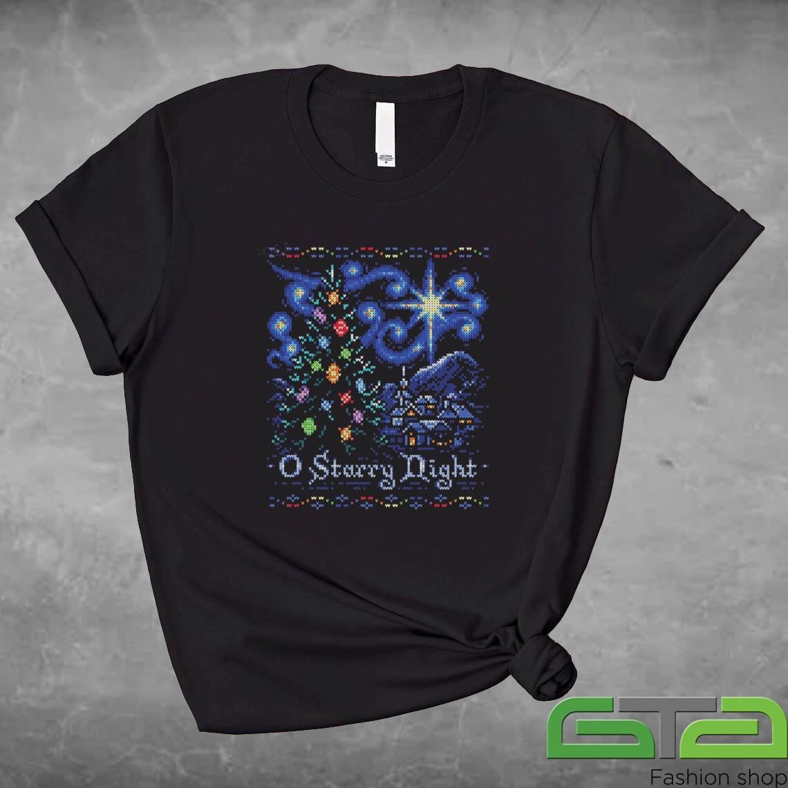 Official O Starry Night Ugly Christmas T-shirt