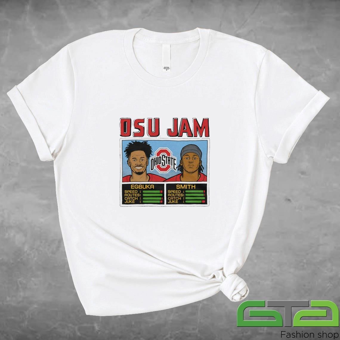 Official OSU Jam Egbuka And Smith T-shirt