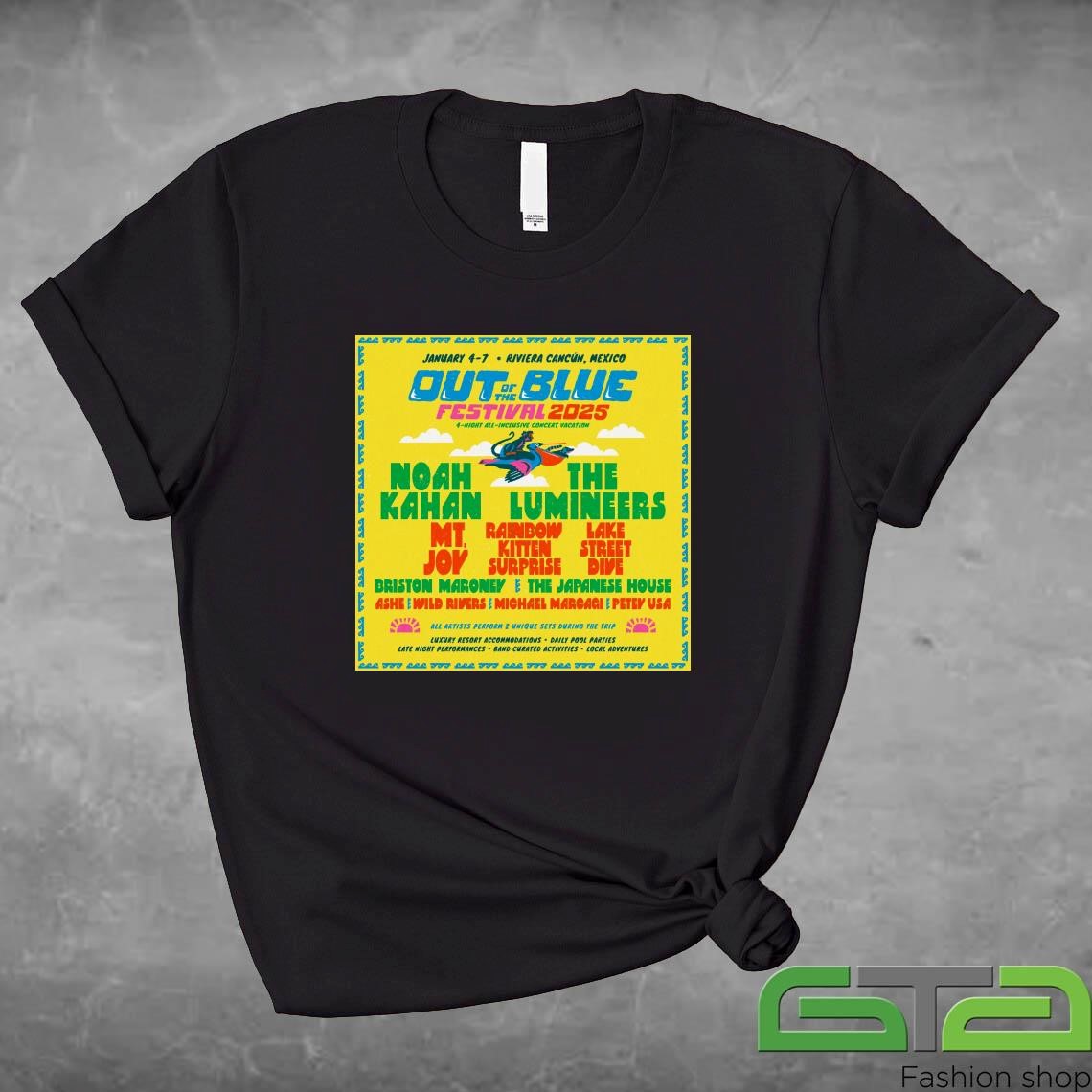 Official Out Of The Blue Festival Mexico 2025 T-shirt