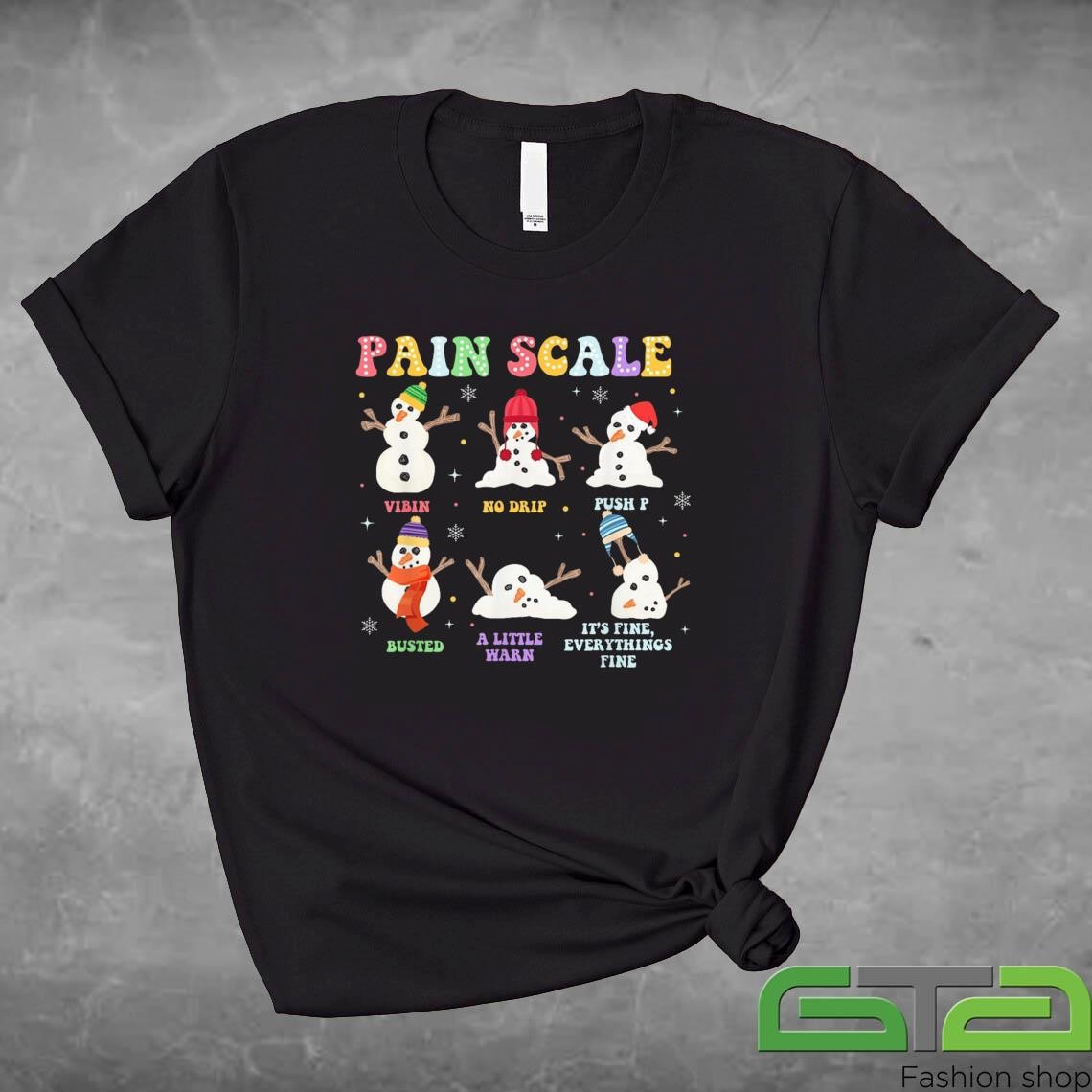 Official Pain Scale Snowman, ICU Nurses Christmas Sweashirt