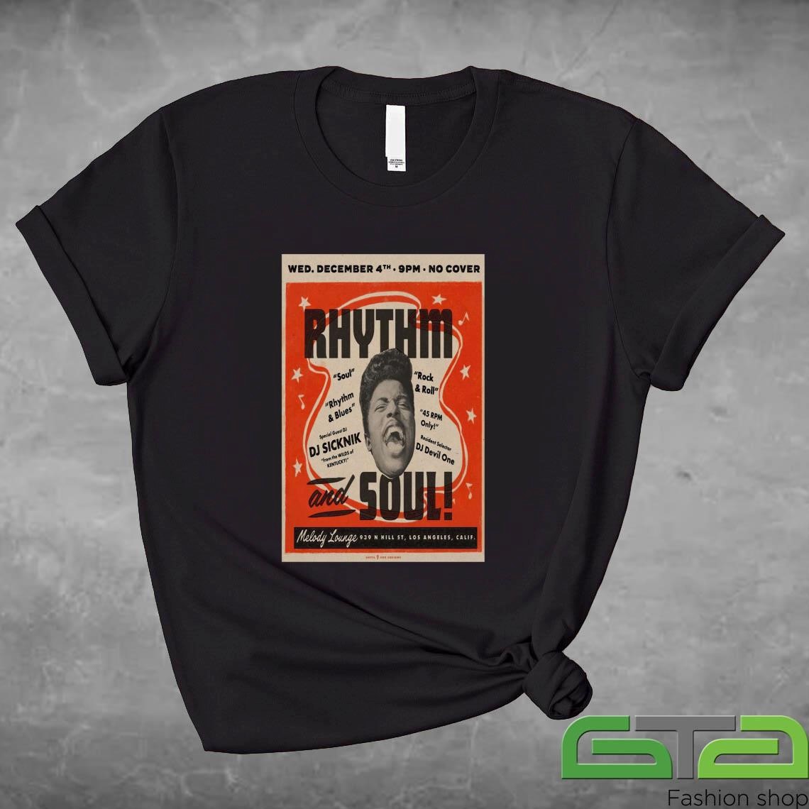 Official Rhythm And Soul On December 4 2024 In Los Angeles Ca Tour T-shirt