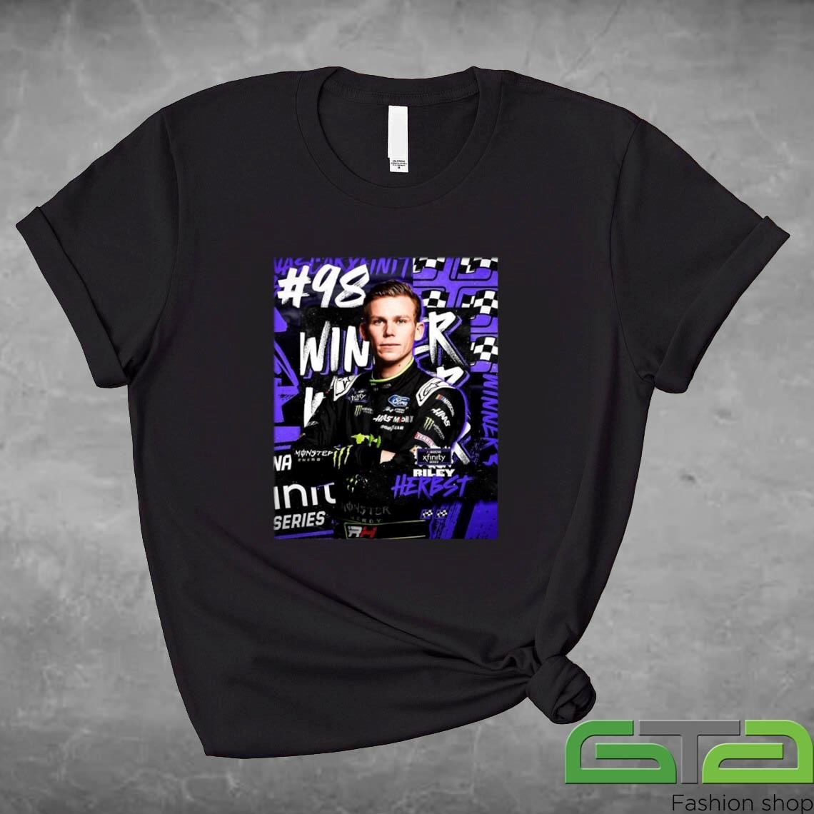 Official Riley Herbst #98 Win At Phoenix Raceway NASCAR Xfinity 2024 T-shirt