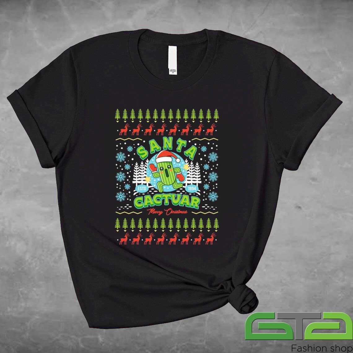 Official Santa Cactuar Christmas Ugly Christmas T-shirt