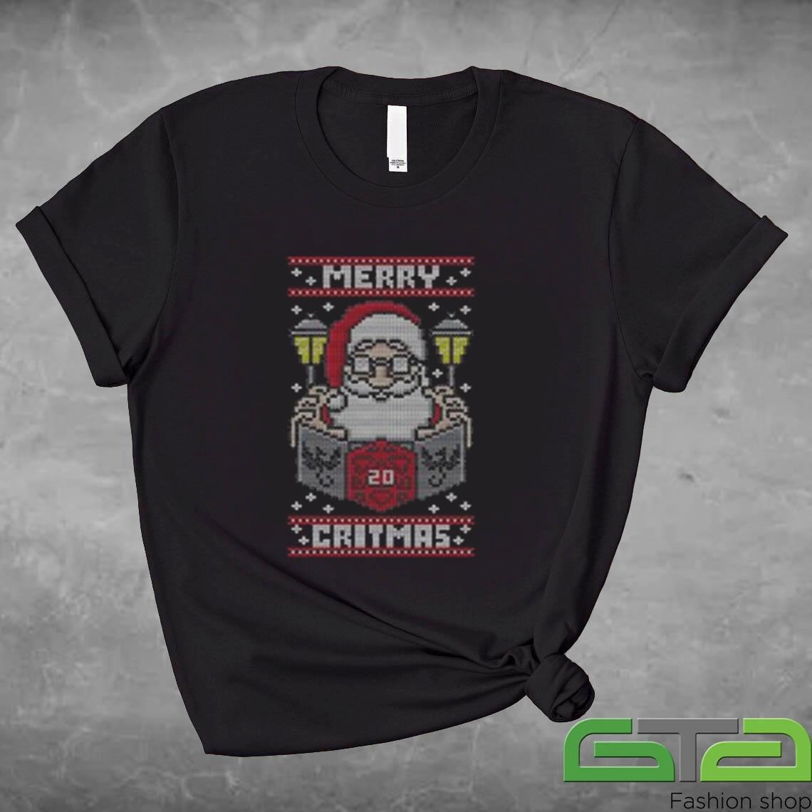 Official Santa Claus Merry Critmas Ugly Christmas T-shirt