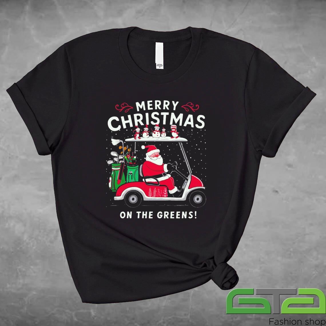 Official Santa Golf Cart Merry Christmas On The Greens Xmas Golfer Team Gifts Sweashirt