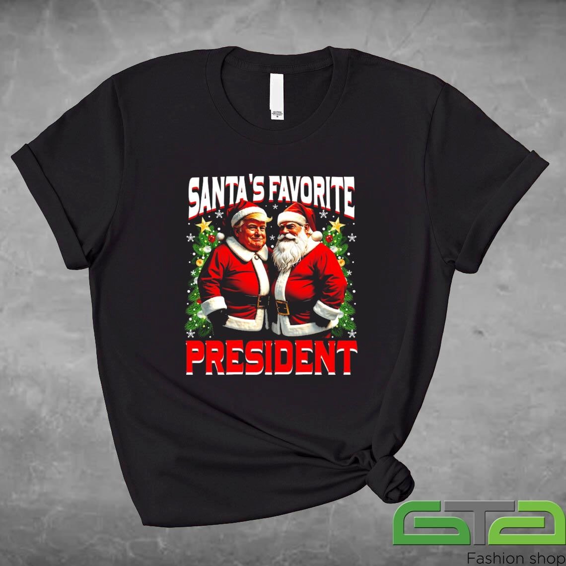 Official Santa's Favorite President Trump Make Christmas Great Again Sweashirt