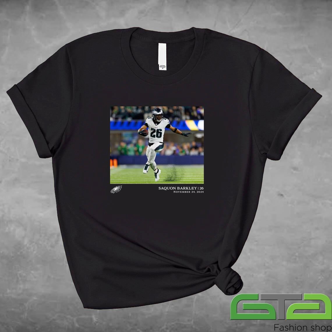 Official Saquon Barkley Philadelphia Eagles NFL Flash Features Week 12 T-shirt