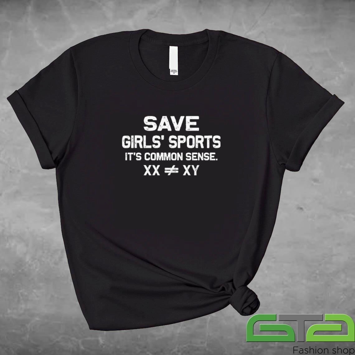 Official Save Girls' Sports It's Common Sense XX Different From XY T-shirt