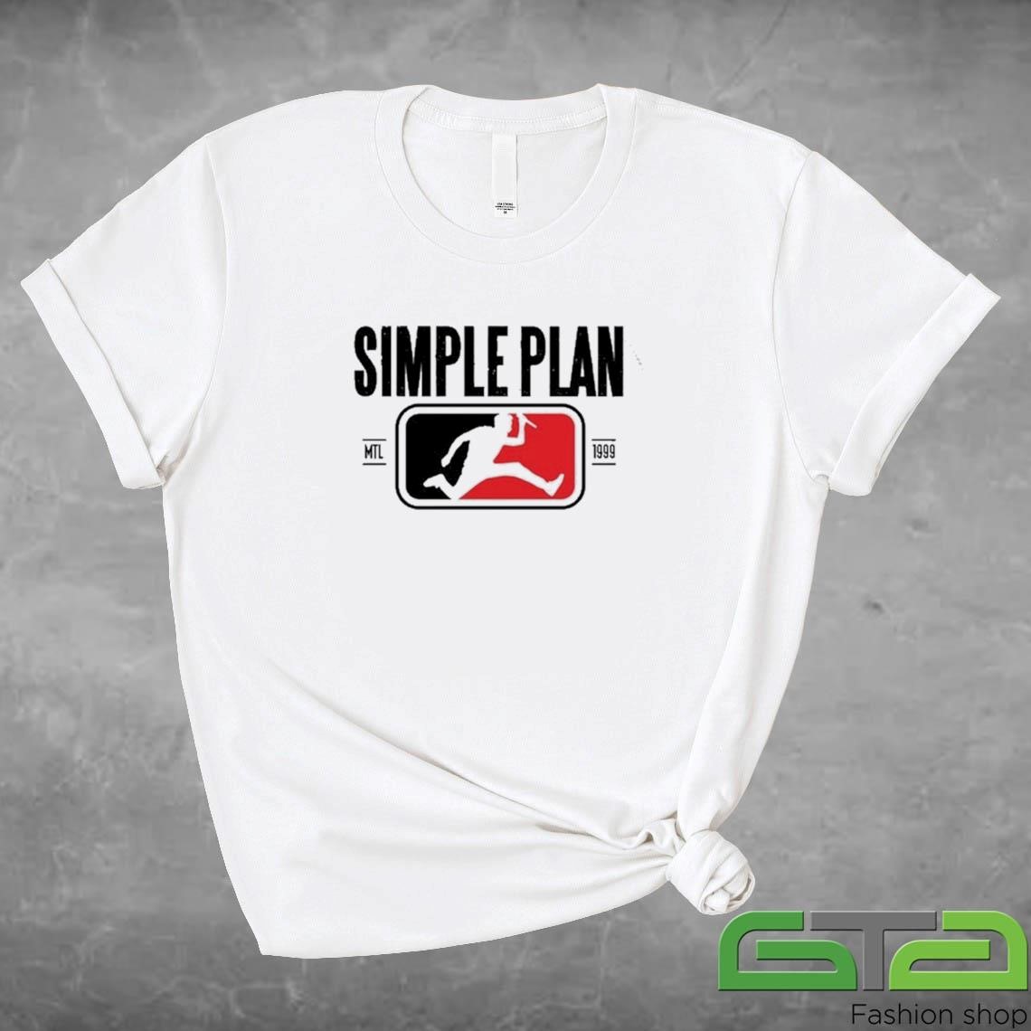 Official Simple Plan Sp Style Logo Raglan T-shirt