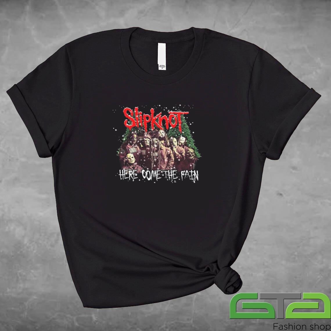 Official Slipknot Here Come The Pain Christmas 2024 T-shirt