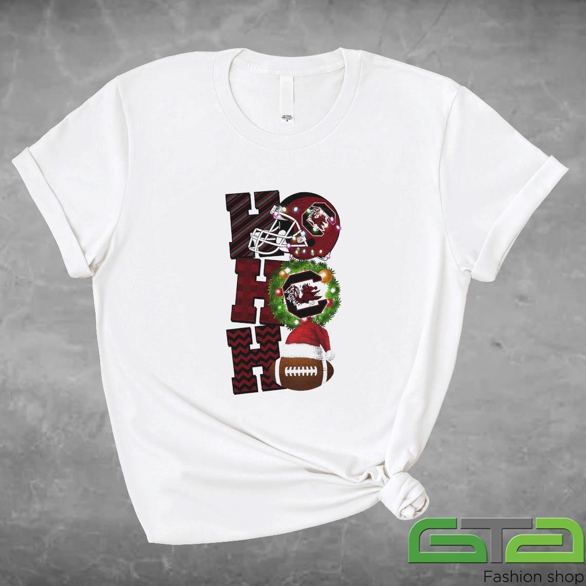 Official South Carolina Gamecocks Football Christmas Ho Ho Ho Game Day T-shirt