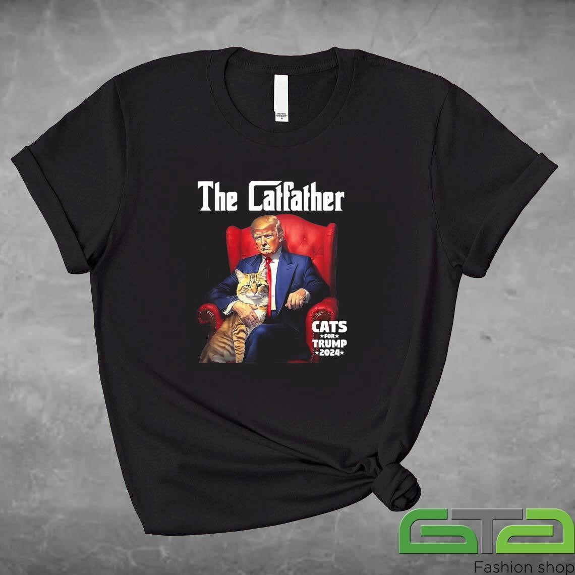 Official The Catfather Cats For Trump President 2024 T-shirt