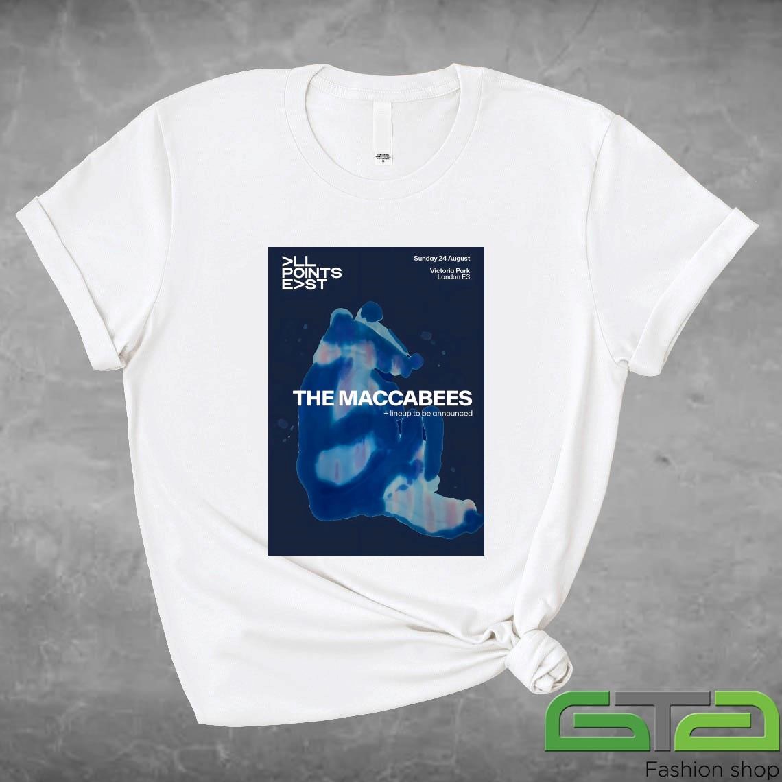 Official The Maccabees All Points East 2025 Tour London Victoria Park T-shirt