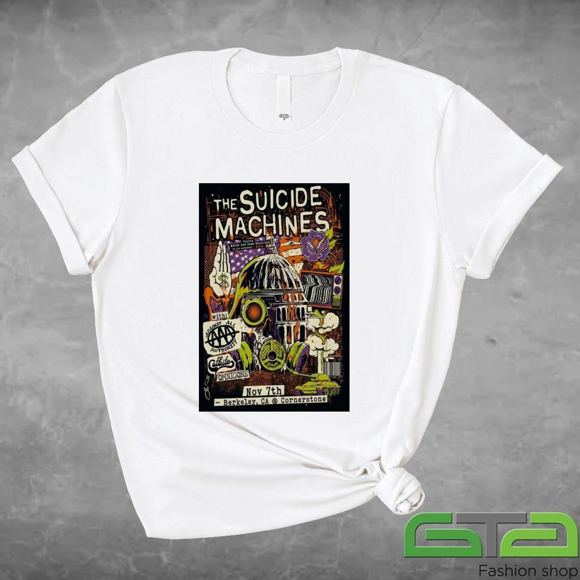 Official The Suicide Machines Berkeley CA November 7 2024 T-shirt