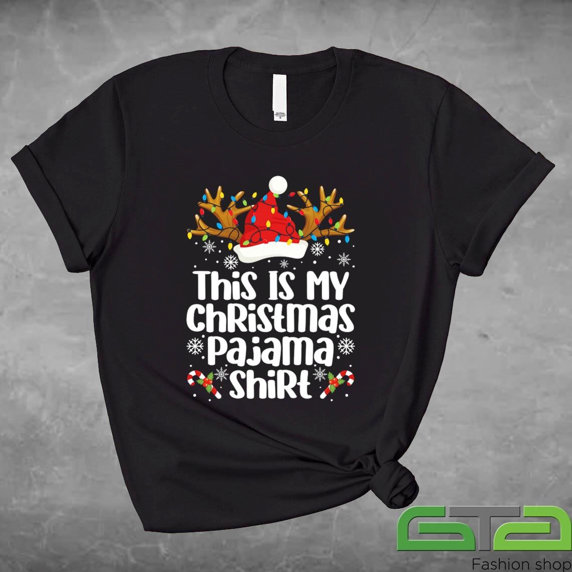 Official This Is My Christmas Pajama Funny Xmas PJs 2024 Sweashirt