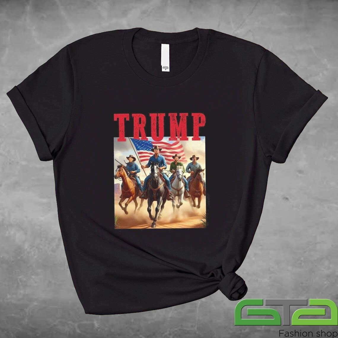 Official Trump Vance Kennedy Musk Cowboys Presidential Election Cowboy Trump T-shirt