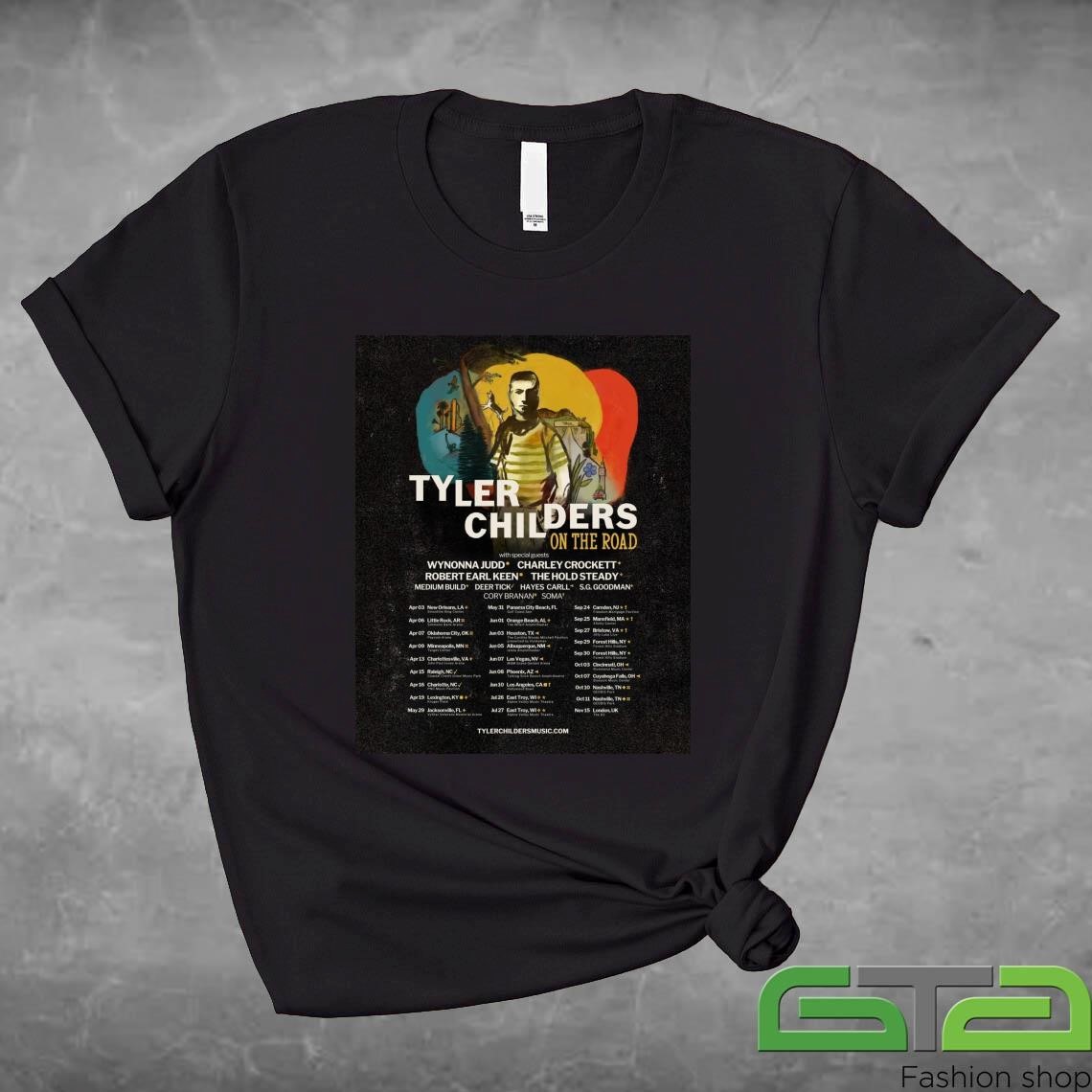 Official Tyler Childers On The Road 2025 Tour T-shirt