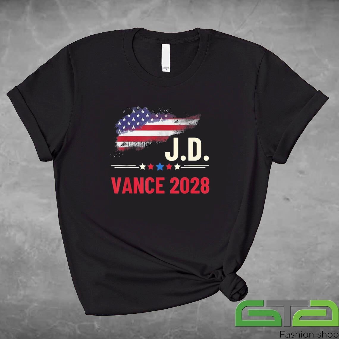 Official Vance 2028 President US Flag Election Campaign JD Vance 2028 T-shirt