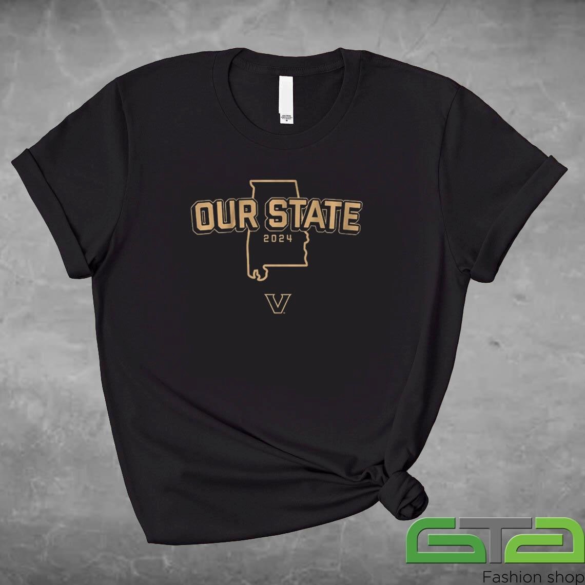 Official Vanderbilt Football Our State 2024 T-shirt