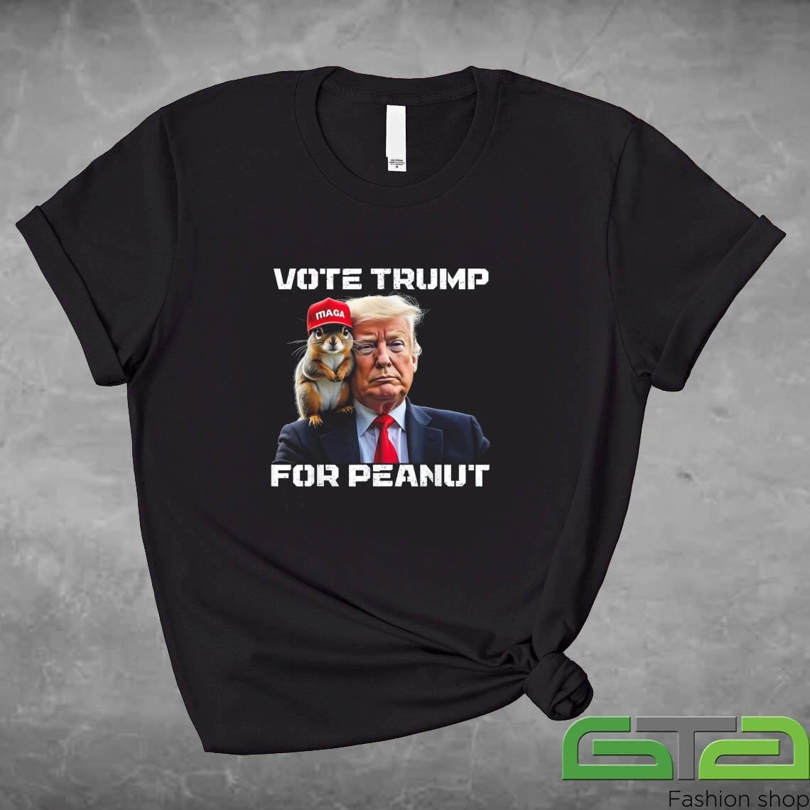 Official Vote Trump For Peanut The Squirrel 2024 T-shirt