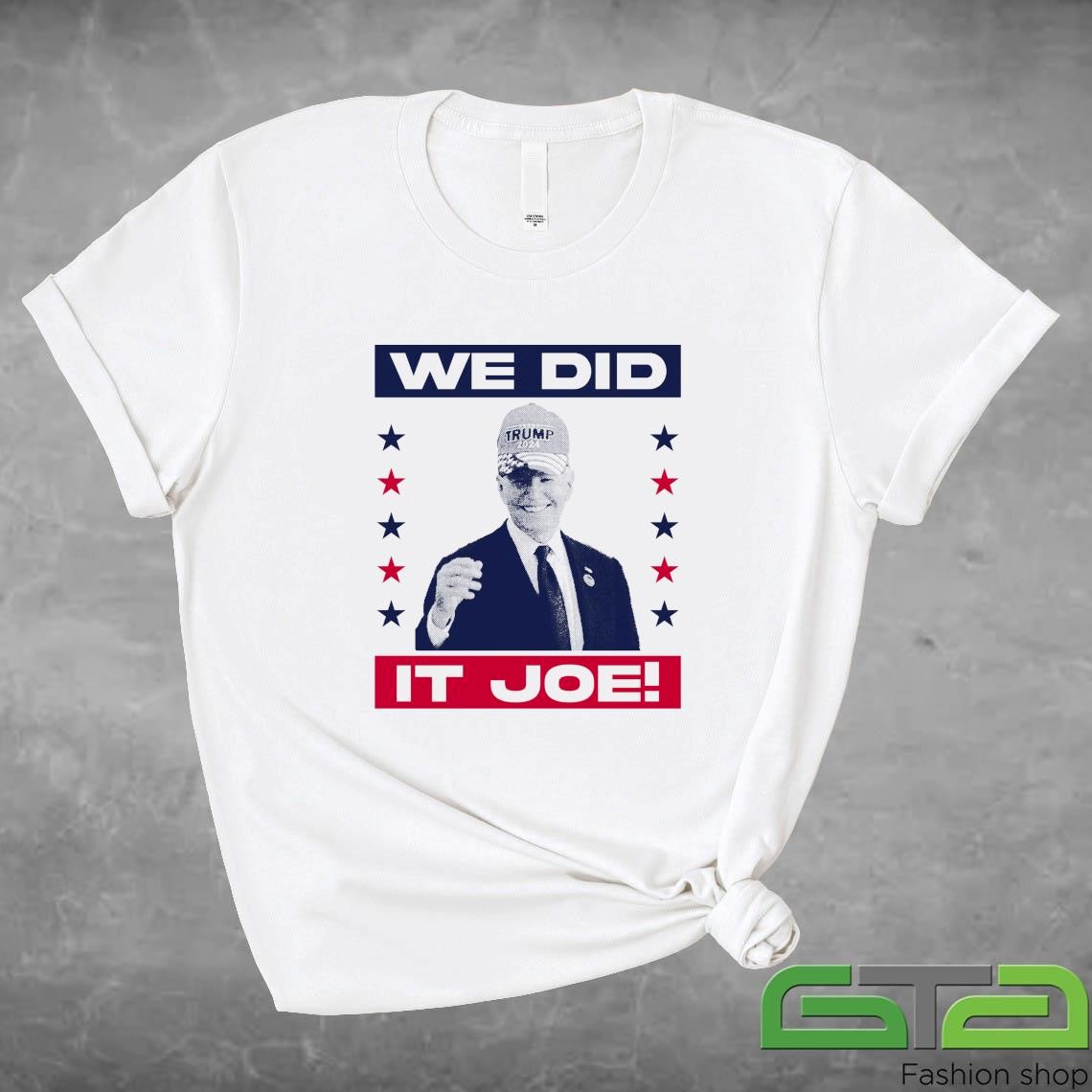 Official We Did It Joe Pocket T-shirt