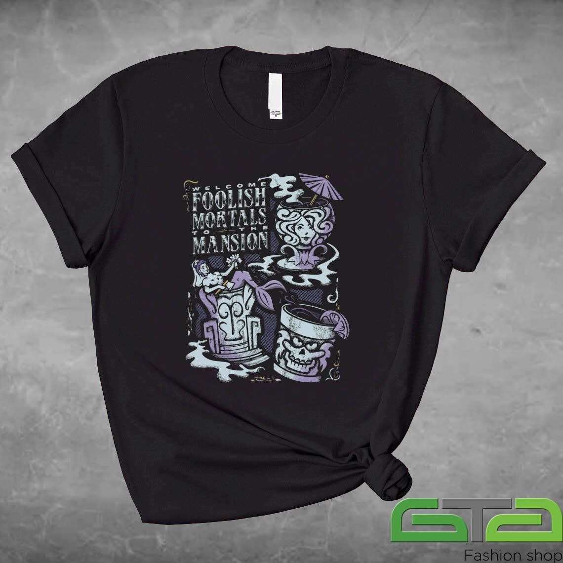 Official Welcome Foolish Mortals To The Mansion Parlor T-shirt