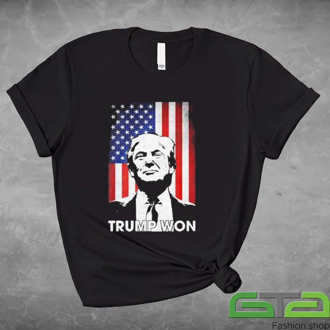 Trump Won 2024 Wins Inauguration 47 Us President 2025 Election 47th Us President Inauguration Gìt For Trump Supporters Shirt