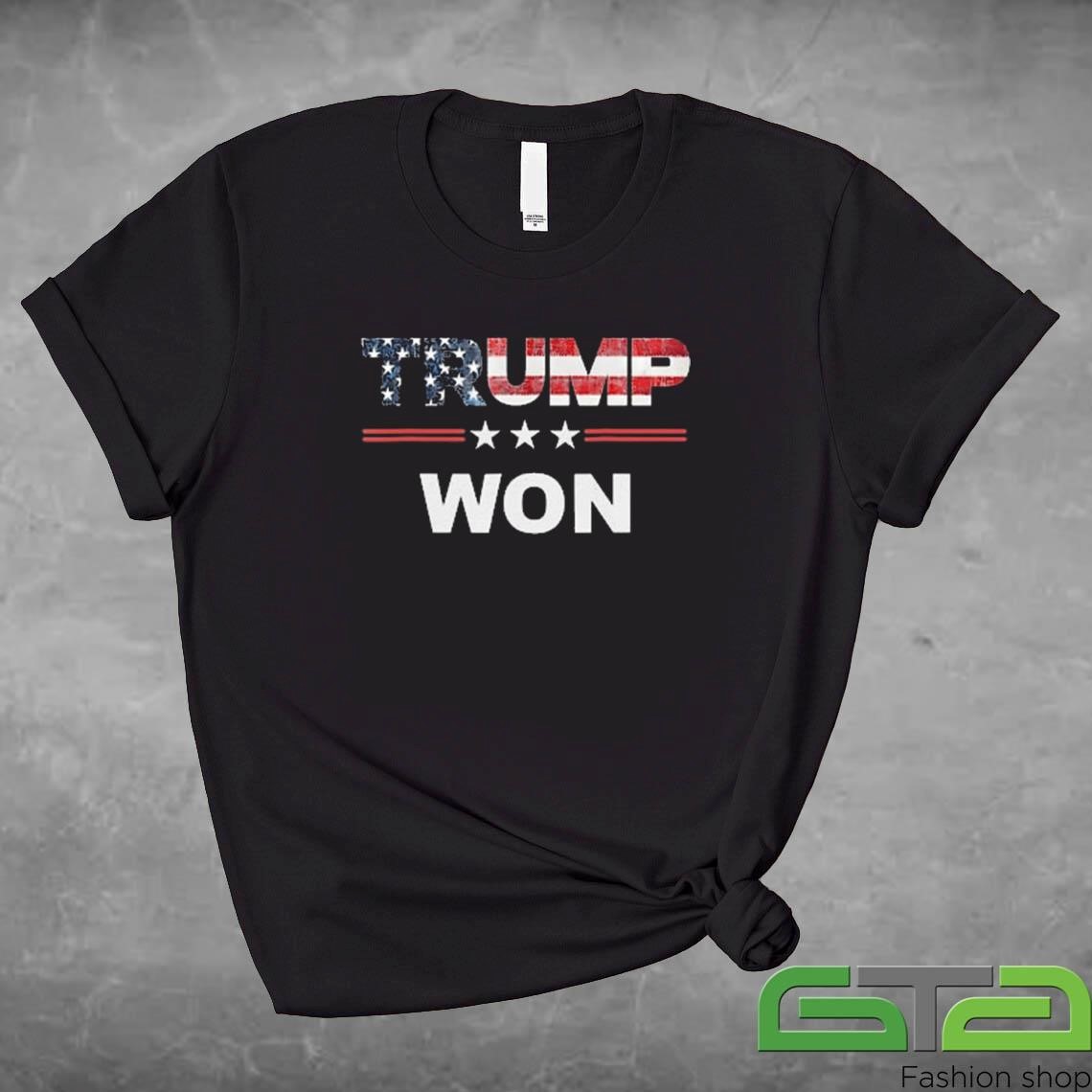 Trump Won 47th President American Flag Shirt