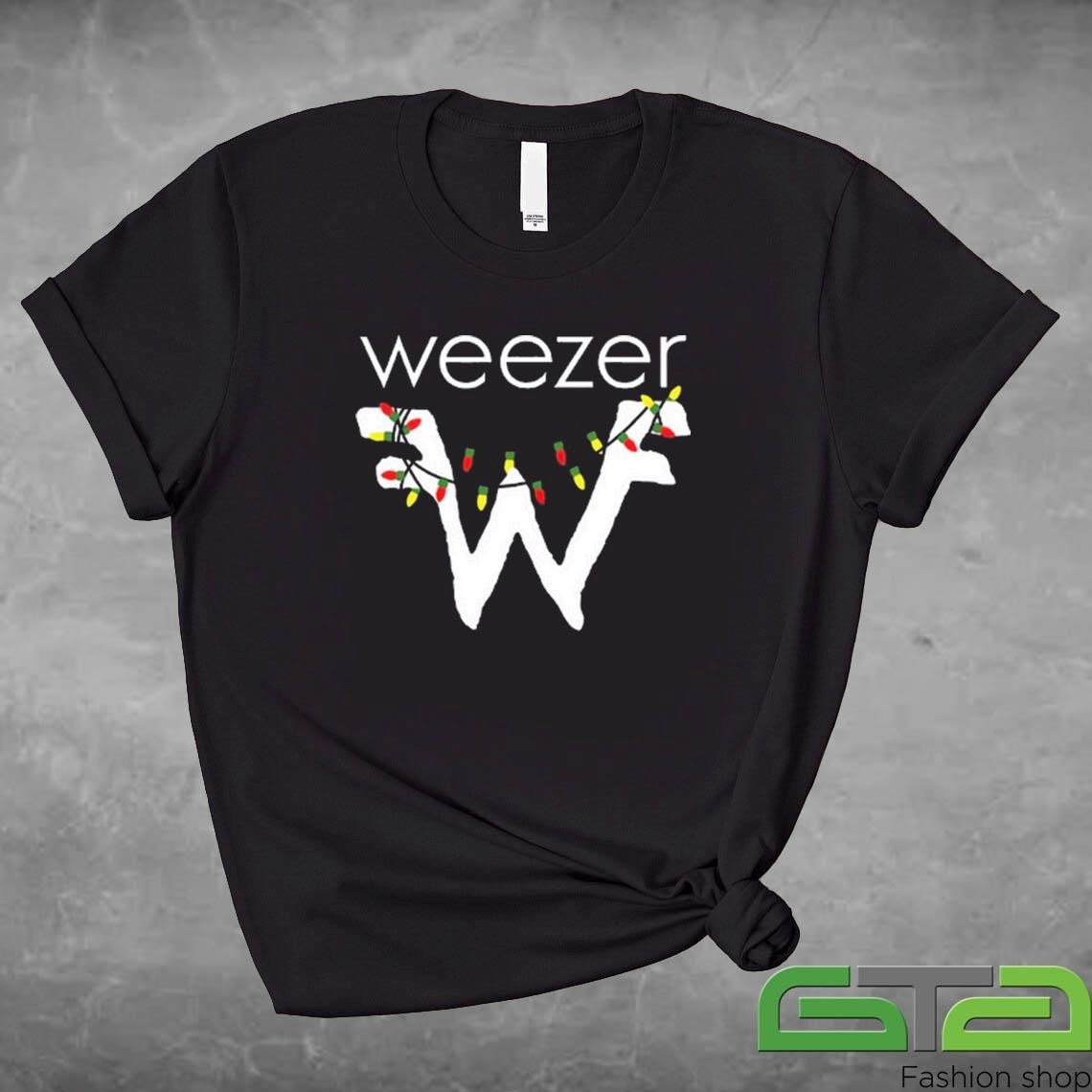 Weezer Holiday Lights Shirt