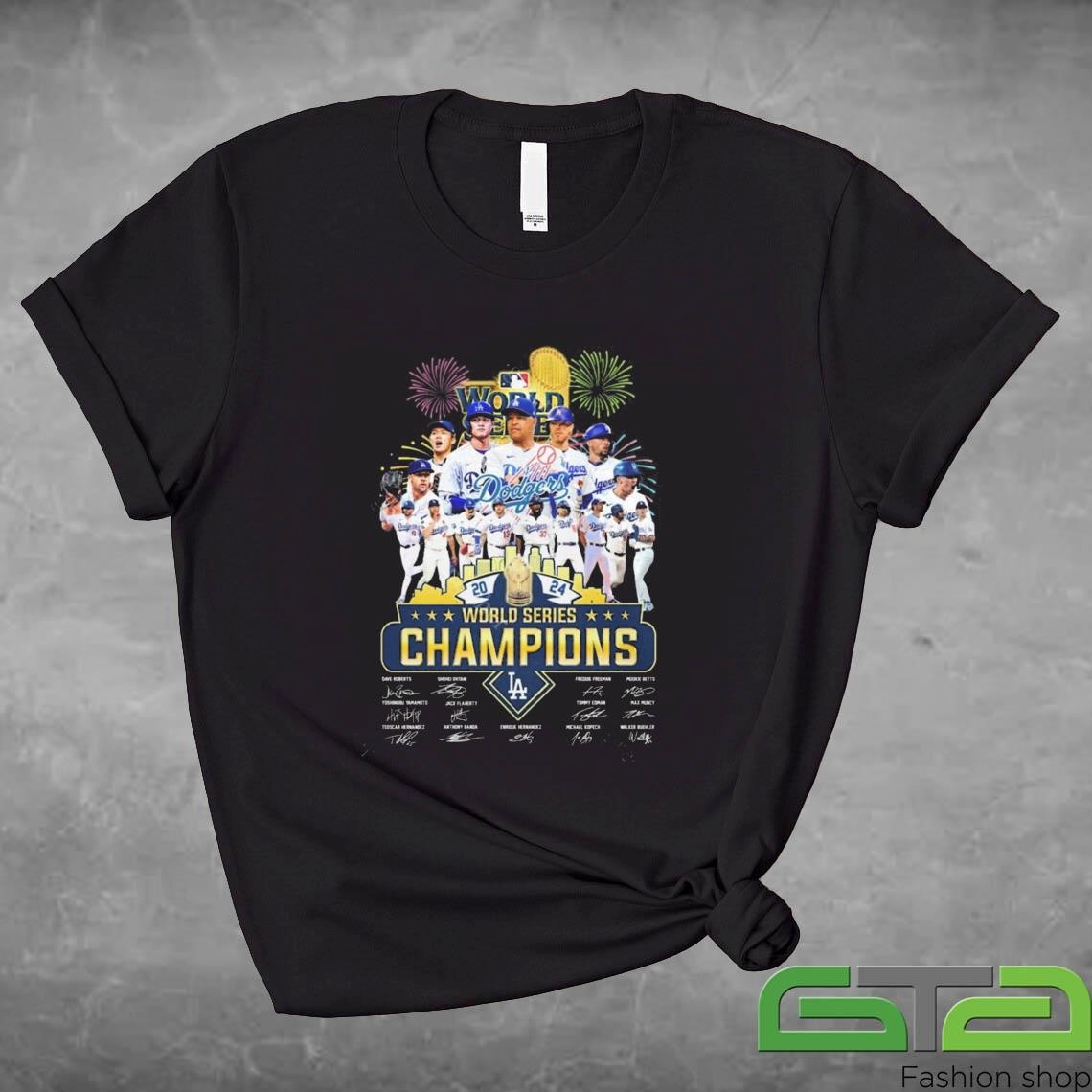 World Series Champions La Dodgers Signatures Shirt