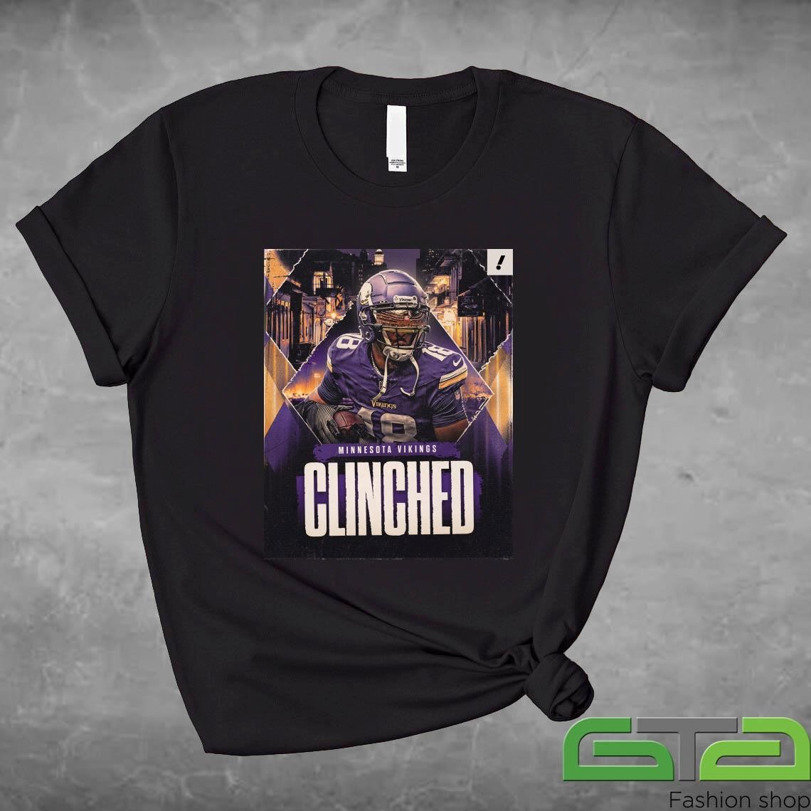 2024 NFL Minnesota Vikings Clinched Playoffs Poster Shirt