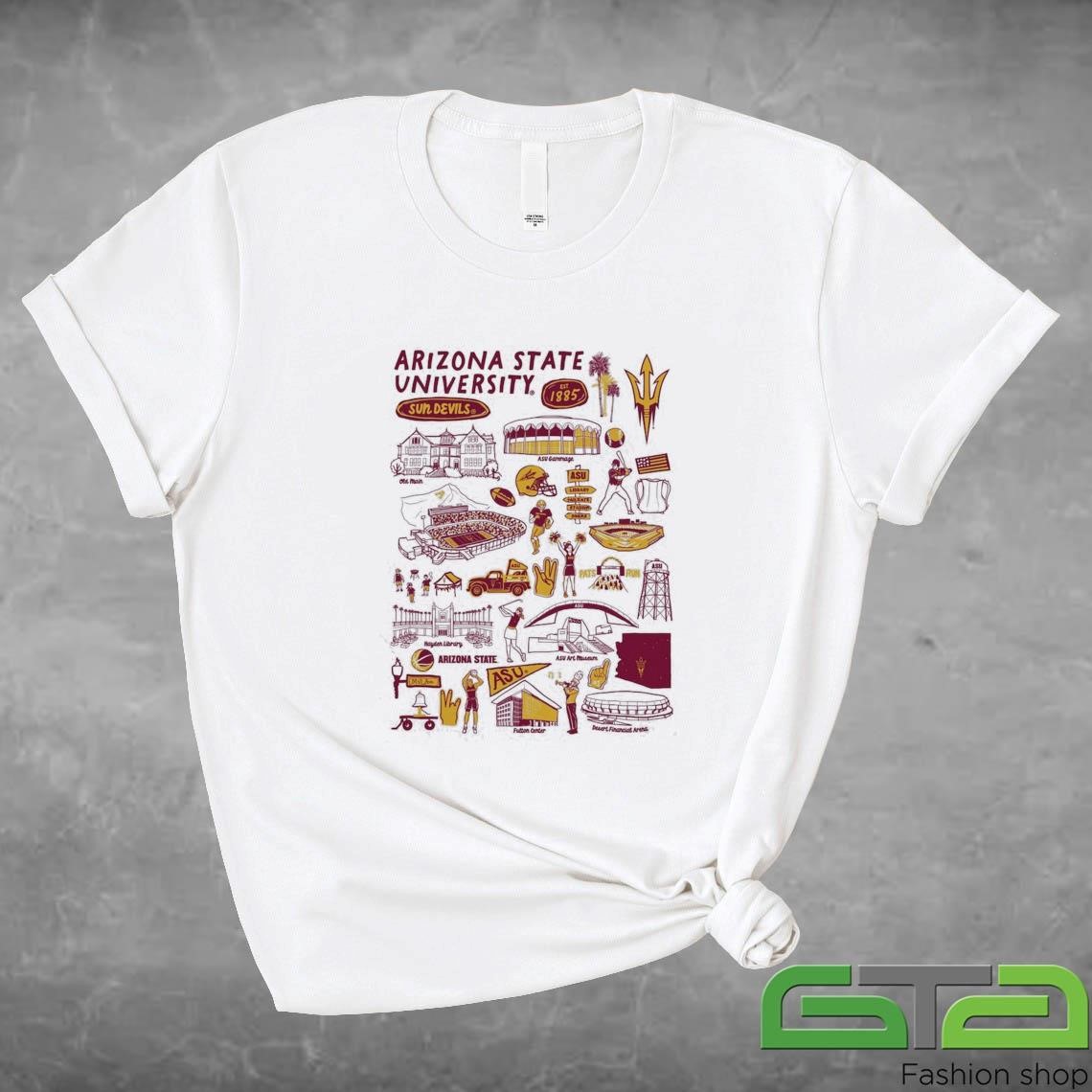 Arizona State Sun Devils Vive La Fete Impressions Artwork Shirt