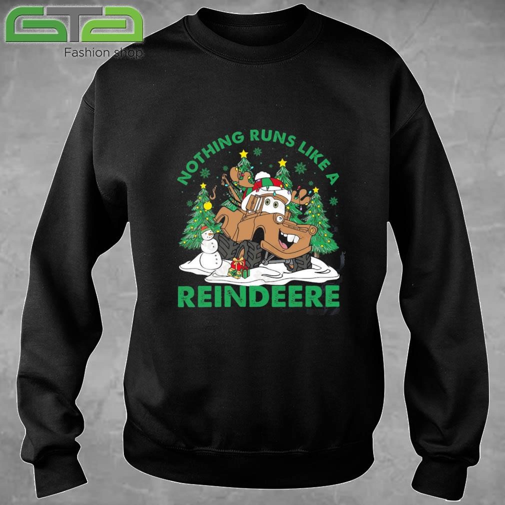 Cars Christmas Nothing Runs Like A Reindeer Sweatshirt