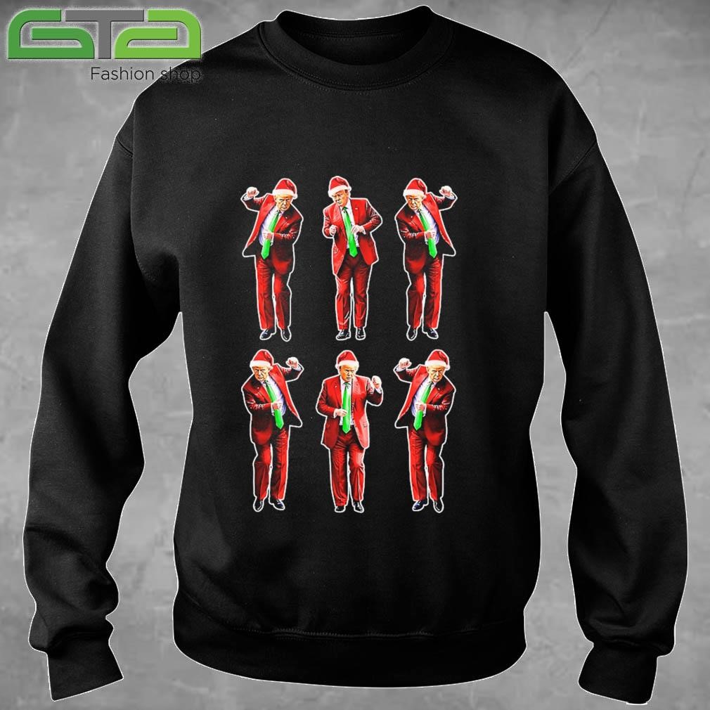 Christmas Donald Trump President 2024 Dancing Santa Hat Christmas Sweatshirt