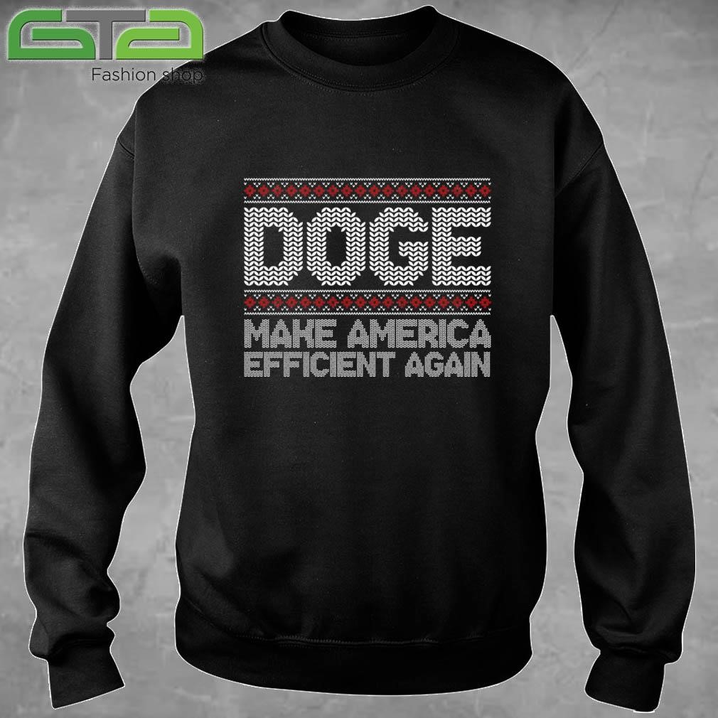 Doge Make America Efficient Again Ugly Christmas Sweatshirt