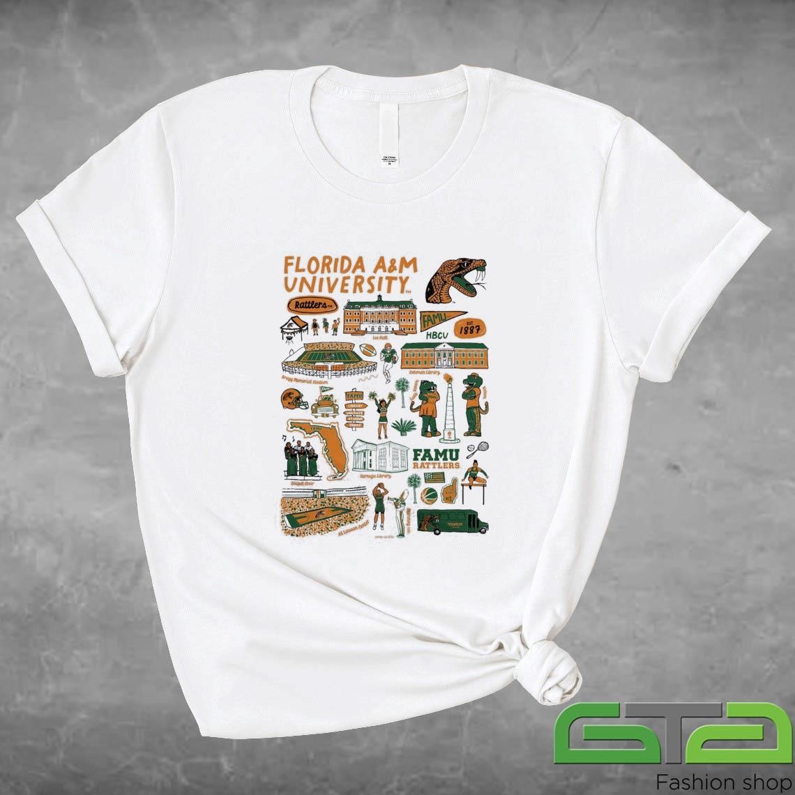 Florida A&M Rattlers Vive La Fete Impressions Artwork Shirt