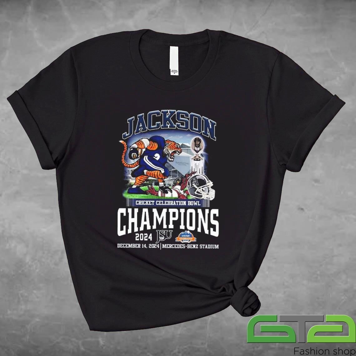 Jackson Cricket Celebration Bowl Champions 2024 Mascot Shirt