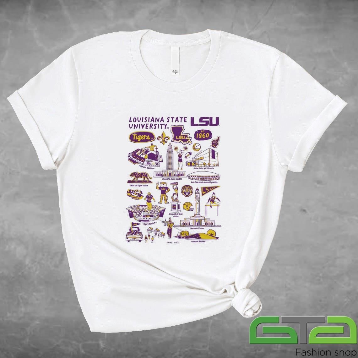 LSU Tigers Vive La Fete Impressions Artwork Shirt