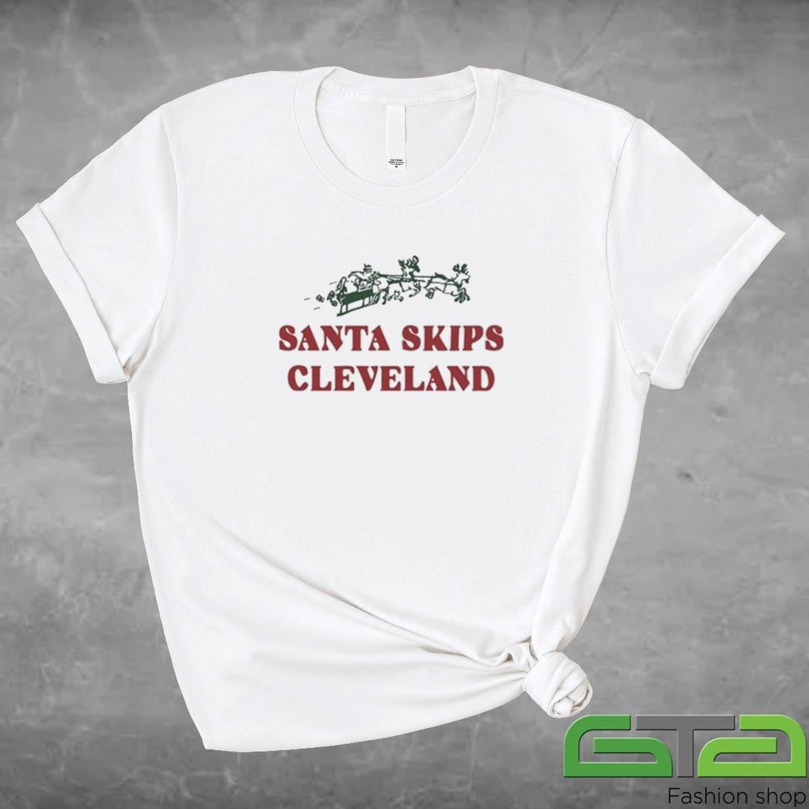 Max Scharping Wearing Santa Skips Cleveland Shirt