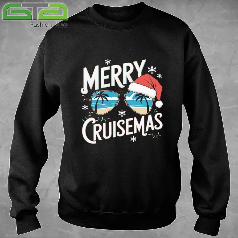 Merry Cruisemas Christmas Cruise 2024 Xmas Santa Tree Lights Sweatshirt