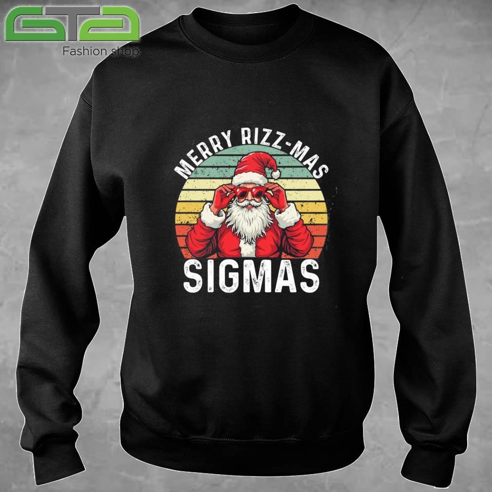 Merry Rizz-Mas Sigmas Santa Claus Christmas Vintage Sweatshirt